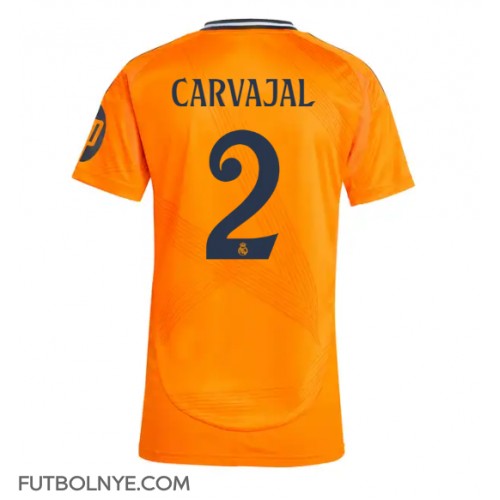 Camiseta Real Madrid Daniel Carvajal #2 Visitante Equipación para mujer 2024-25 manga corta